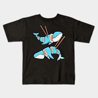 Cute Whale Sushi Kids T-Shirt